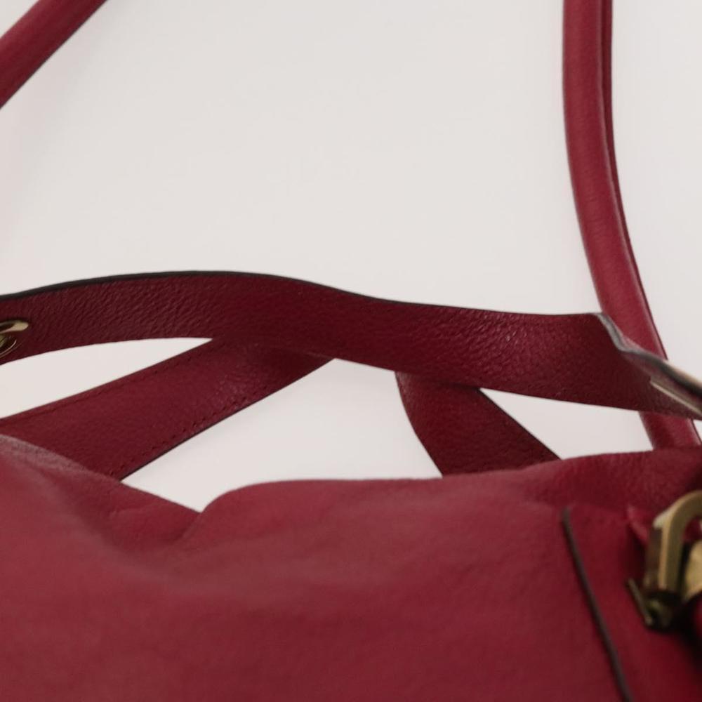 Chloe Paraty Hand Bag Leather 2way Pink Gold Auth 124627 - Picture 10 of 16